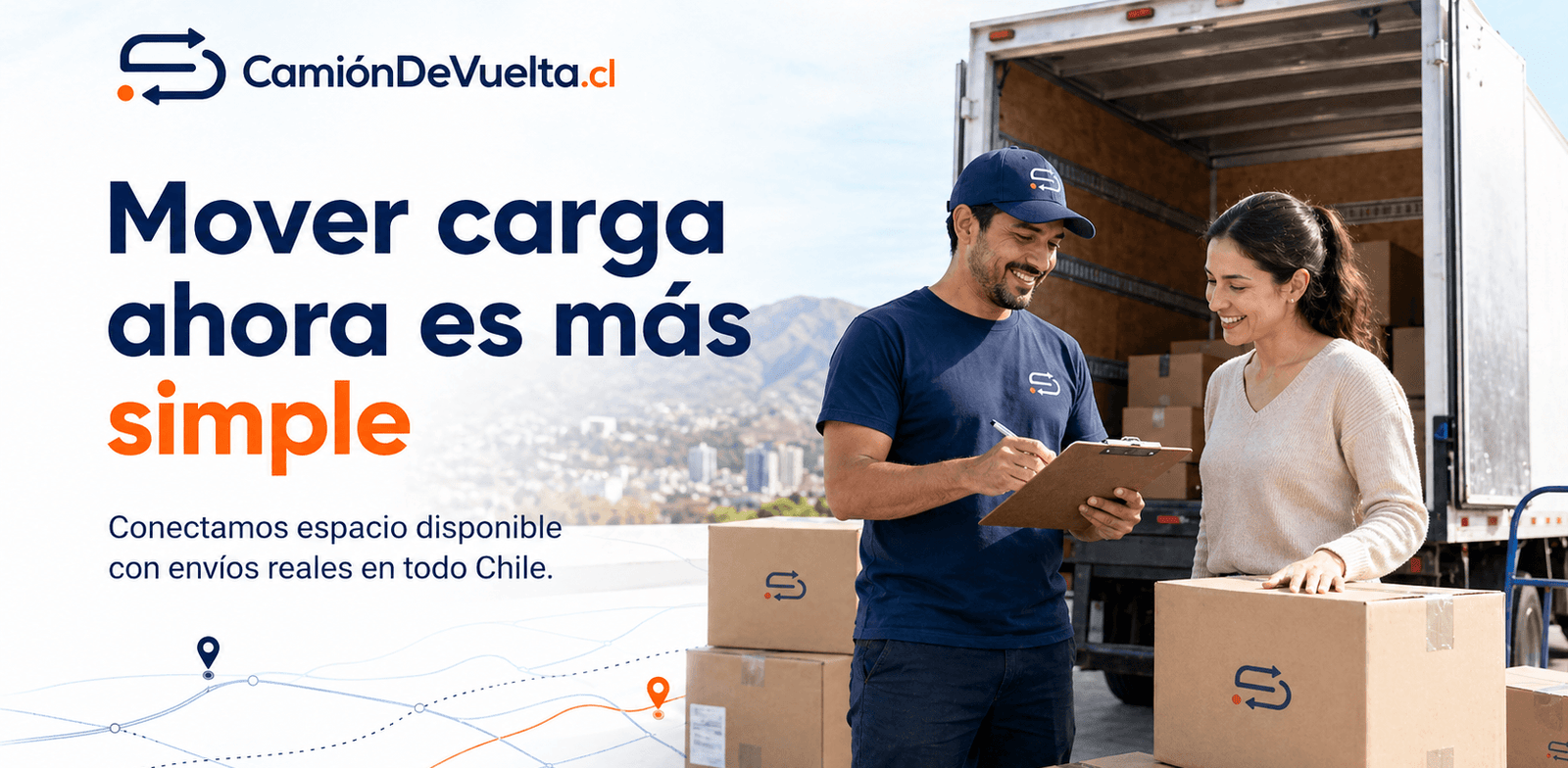 Mover carga ahora es más simple — conectamos espacio disponible con envíos reales en todo Chile